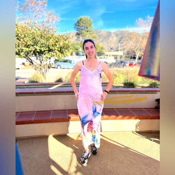 Brand New- WEARABLE ART  Silk-Like Slip Dress Miracle - Made in London - Picture 9 of 15